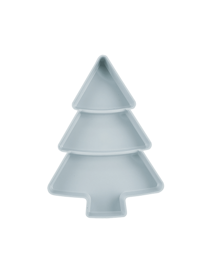 Creative Christmas Tree Design Plastic Fruit Plate For Home, Dried Fruit Plate For Candy And Nuts, Lazy Snack Box