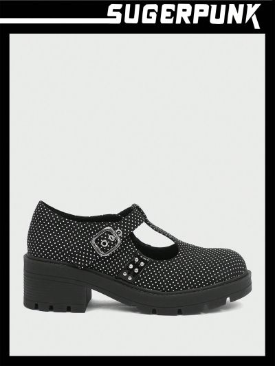 Sugerpunk Women's Polka Dot Wedge Heels Shoes