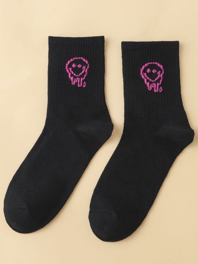 Cartoon Graphic Crew Socks
