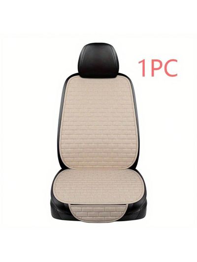 Car Seat Cover Flax Seat Protect Cushion Automobile Backrest Cushion Pad Covers Mat Four Seasons Universal for all seasons