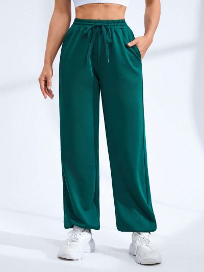 SHEIN Daily&Casual Women'S Drawstring Waist Sports Pants