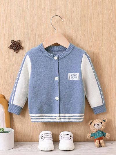 Baby Boys' Letter Pattern Cardigan