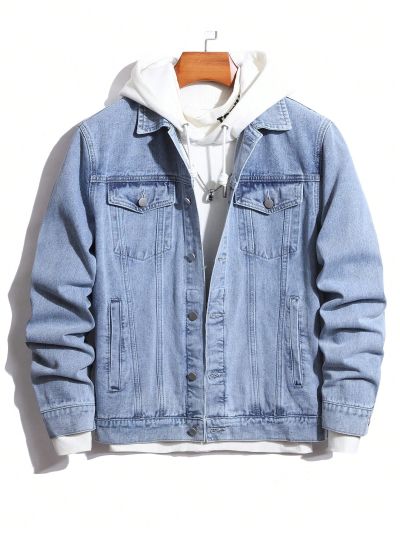 Men's Flap Pocket Denim Jacket