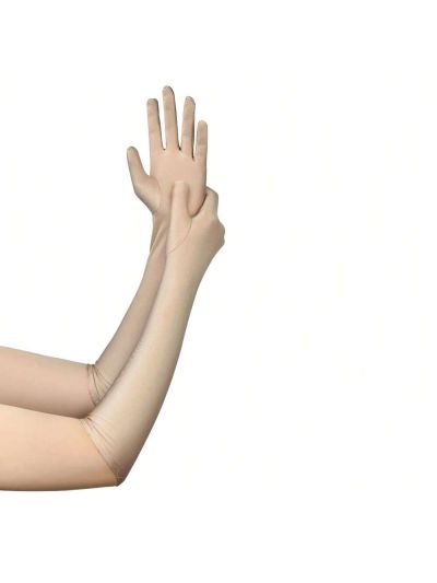 1 Pair Multicolor Men's And Women's Driving Gloves With Sun Protection, Skin Friendly, Elastic, Suitable For Jewelry And Square Dancing