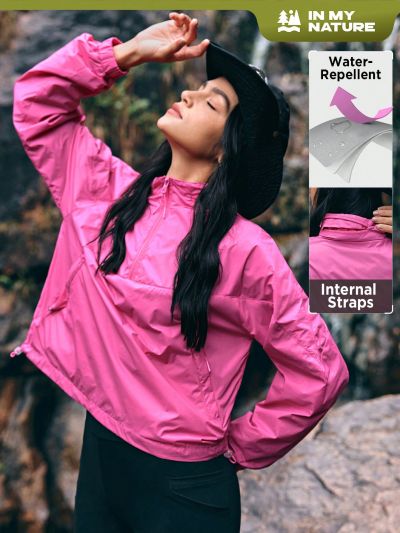 In My Nature Solid Color Zipper Front Hooded Soft Shell Jacket