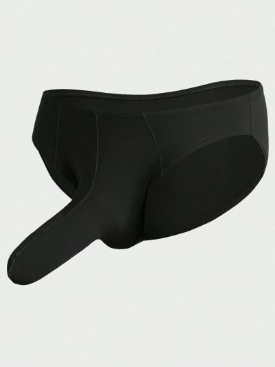 1pc Men's Elephant Nose Black Sexy Underwear