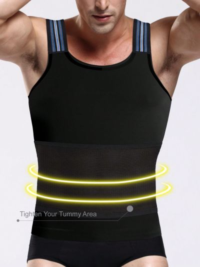 Men's Stripe Weave Compression Top