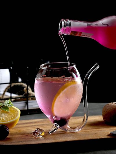 Ins Vampire Glass, Nordic Creative Style Glass Vampire Mug, Personality Wine Cup Molecular Cocktail Glass