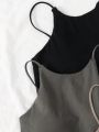 4pcs/Set Teenage Girls' Padded Vest Style Underwear