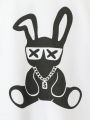 SHEIN Baby Boy Casual & Comfortable Rabbit Pattern Top