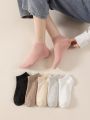 6pairs Solid Ankle Socks