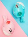 1pc Baby Cartoon Whale Shaped Shower Head Bathing Watering Can Toy For Bathroom, Swimming Pool