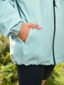 SHEIN In My Nature City Outdoor Waterproof Hooded Multi-pocket Functional Jacket