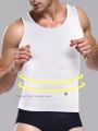 Men'S Round Neck Sleeveless Body Shaper Shirt