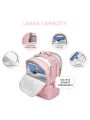 Travel Laptop Backpack,17.3 Inch Laptop Backpack Carry On Backpack for Airplanes Computer Backpack for Women Business Backpack with Laptop Compartment Work Bag,Pink