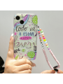 Summer Simple & Adorable Ice Cream Soft Case With Hand Strap, Compatible With Apple Iphone