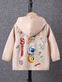 SHEIN Kids QTFun Boys' Printed Hooded Jacket (toddler)