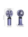 1pc Rechargeable Handheld Fan with Digital Display and Aromatherapy Function - Portable and Foldable for Home, Office, and Travel