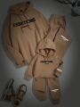 Men's Hooded Sweatshirt And Sweatpants Two-Piece Set Dad And Me (2 Sets Sold Separately)
