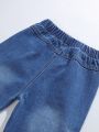 Young Boy's Washed Cargo Jeans