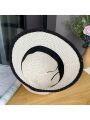 1pc Sun Protection Wide Brim Fisherman Hat For Large Head