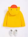 SHEIN Baby Boy Flap Pocket Teddy Lined Hooded Coat Without Sweater