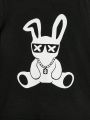 SHEIN Baby Boy Easter Rabbit Pattern Top