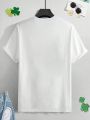 Manfinity Men'S Four-Leaf Clover Print T-Shirt