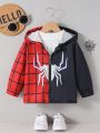 Baby Boys' Spider Pattern Zipper Front Hooded Jacket