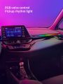 1pc Led Rgb Sound Control Pick-up Light With Music Sensing Function For Car Interior, Party Decoration, Sound Pick-up Device
