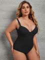 Plus Size Women'S Form-Fitting Jumpsuit With Spaghetti Straps