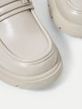 SHEIN MOD Metal Decor Flatform Loafers