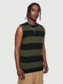 Academia Guys Striped Knitted Sweater Vest