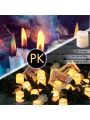 24pcs Wave Colorful LED Electronic Candles - Perfect For Weddings, Proposals & More Halloween, Christmas Decor