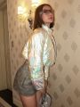 SHEIN ICON Holographic Mock Neck Zip Up Crop Rave Puffer Coat