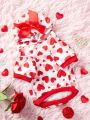PETSIN Valentine's Day Heart Shaped Bowknot Pet Hoodie Sweatshirt