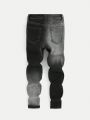 SHEIN Tween Boy Washed Ripped Jeans