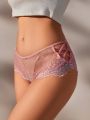SHEIN Women'S Lace Triangle Panties, 3pcs/Pack