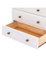 Wood Rustic Wooden Chest with 6 Drawers,Storage Cabinet for Bedroom