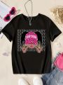 Tween Girls' Character & Letter Printed T-Shirt