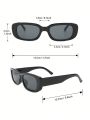 3pcs Women Boho Square Frame Fashion Sunglasses For Summer Travel Y2K Colorful Sunglasses UV400  Accessories
