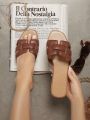 Women's Brown Versatile Casual Flat Sandals