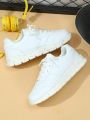 White Casual Fashionable Men's Sports Shoes