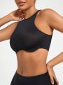 Ladies' Solid Color Cut-Out Back Shapewear Tank Top