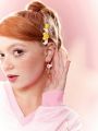 SHEIN X Cardcaptor Sakura 2pairs/set Sparkling Rhinestone Stud Earrings & Clip-on Ear Cuffs
