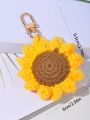 Crochet Sunflower Decor Bag Charm