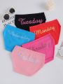 Tween Girls' 5pcs/Set Triangle Letter Printed Panties