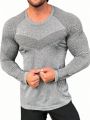 Men's Raglan Long Sleeve Sports T-Shirt