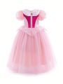 Little Girls' Puff Sleeve Princess Dress