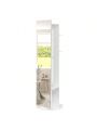 Jewelry Armoire with Full Length Mirror 360° and Large Capacity Jewelry Organizer Armoire, Lockable Mirror with Jewelry Storage Coat Rack Multi Storage Shelves